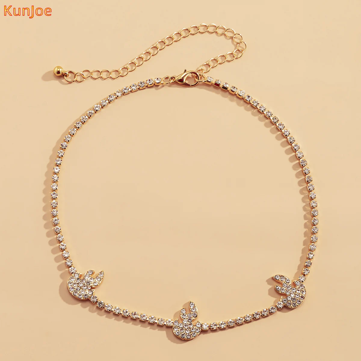 

KunJoe Fashion Short Choker Necklace Clavicle Chain Charm Necklace Women Girls Vintage Cute Fine Jewelry Accessories Wholesale