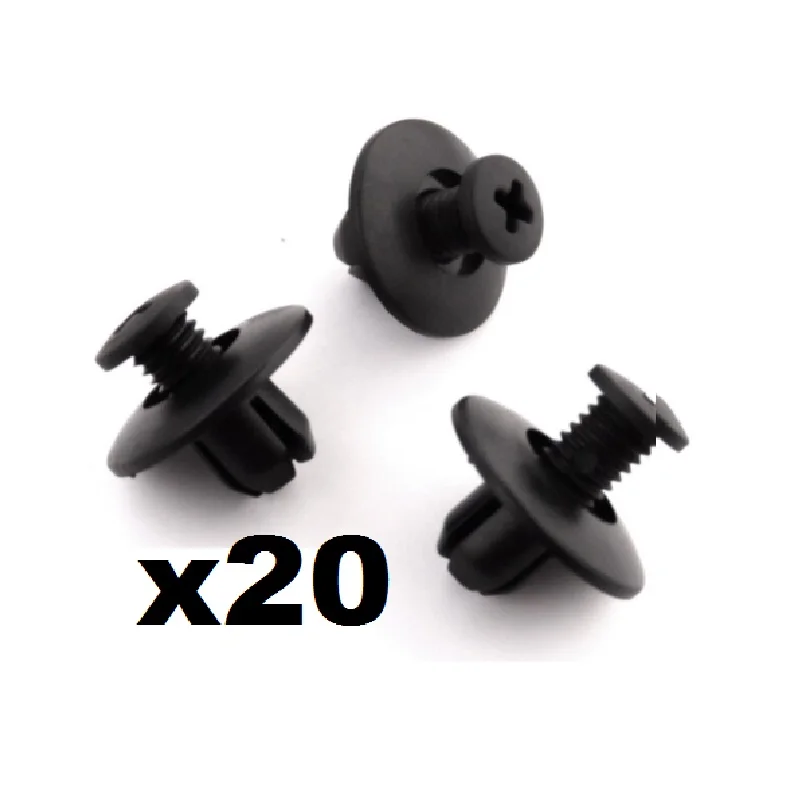 

20x For Mazda Plastic Trim Clips, Wheel Arch Linings, Windscreen Cowl & Shields