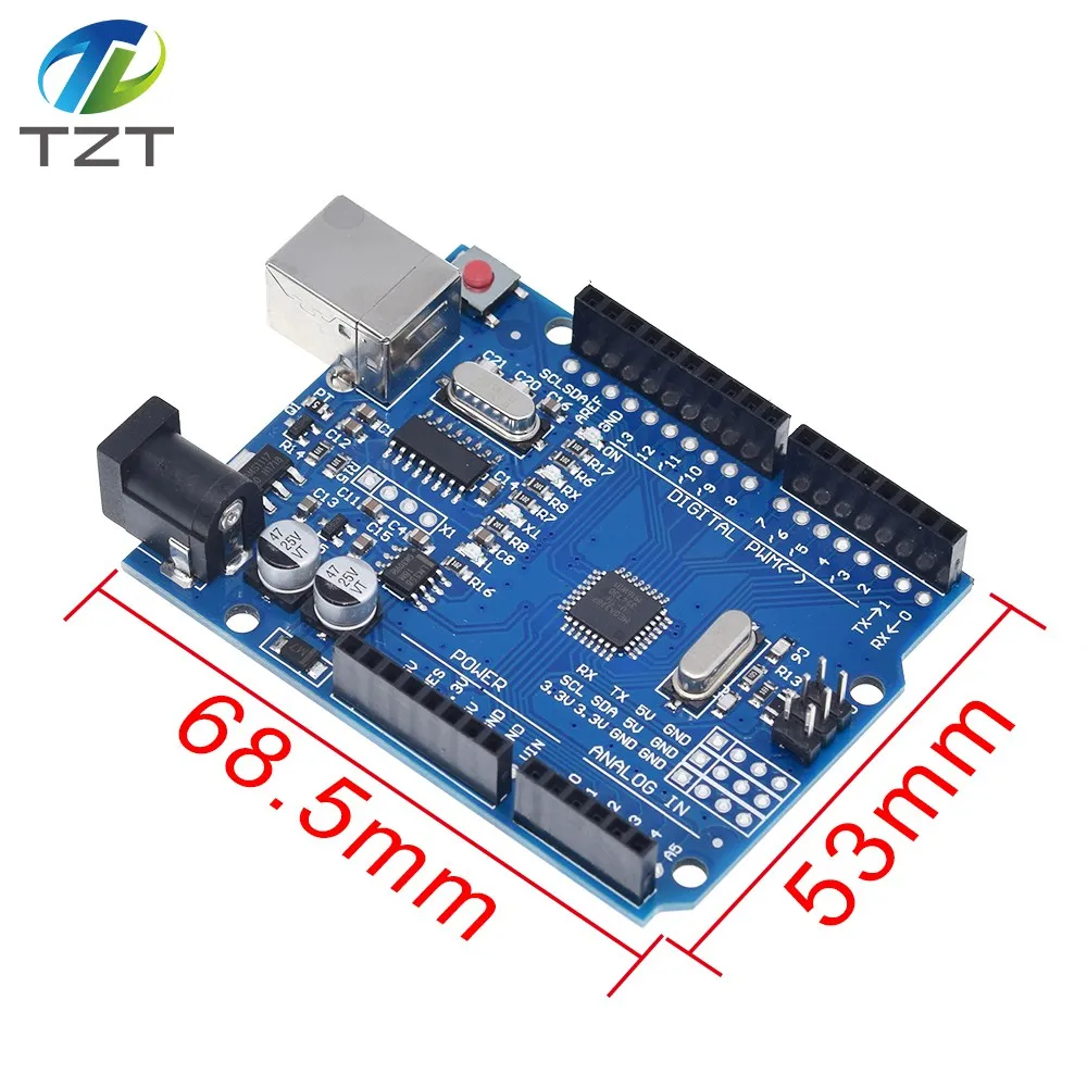 10 шт. смарт-Электроника UNO R3 MEGA328P CH340G совместимый без USB-кабеля для Arduino |