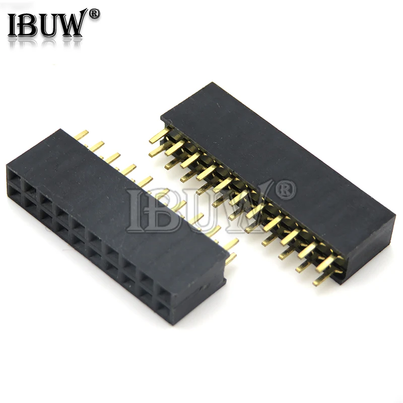 10PCS Double Row Pin Female Header Socket Pitch 2.54mm 2*2p 3PIN 4PIN 5PIN 6PIN 7PIN 8PIN 9PIN 20PIN Connector For arduino - купить по