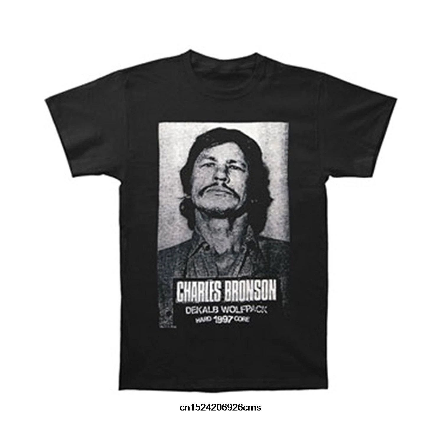 Забавная Мужская футболка белая черные футболки Charles Bronson Dekalb Wolfpack Черная |