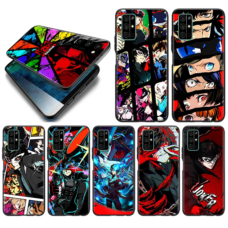 

Hot Anime Persona 5 Game Silicone Cover For Huawei Honor 10i 10 9C 9A RU 9X 9N 9S 9 Pro Lite Play 3E V9 Black Phone Case
