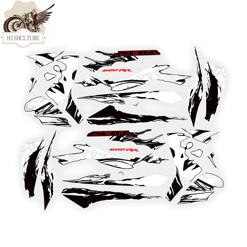 Motorcycle body sticker fairing waterproof decal moto decals stickers kit For Honda CBR600RR F5 cbr600 rr 2007-2012
