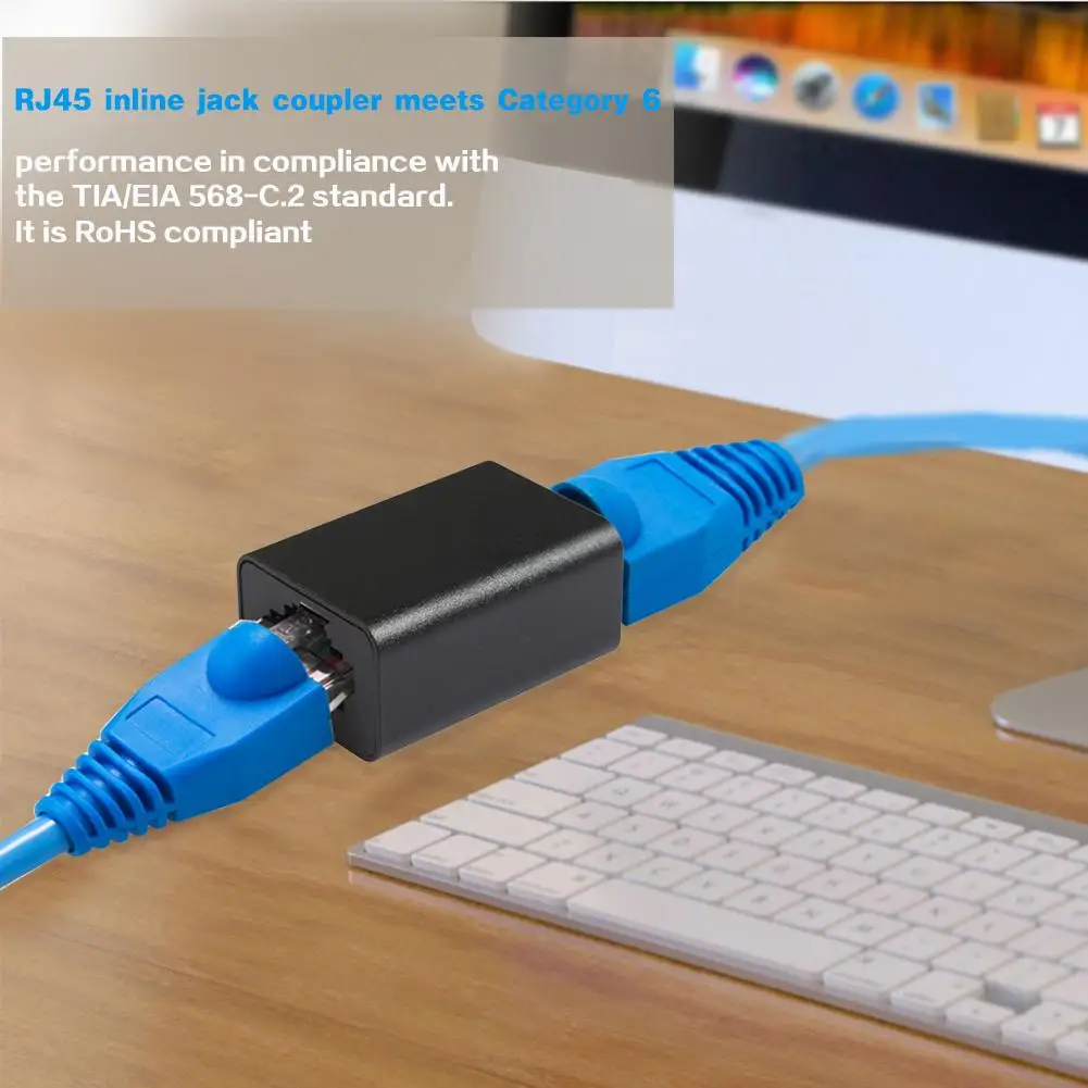 Сетевой адаптер RJ45 сетевой Ethernet соединитель удлинитель переходник FemaleTo Female| |