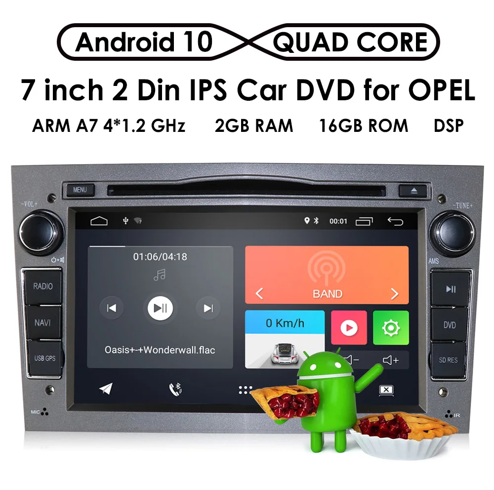 2 Din Android 10 автомобильный DVD плеер GPS для Opel Vauxhall Astra Meriva Vectra Antara Zafira Corsa Agila 7 &quotGPS