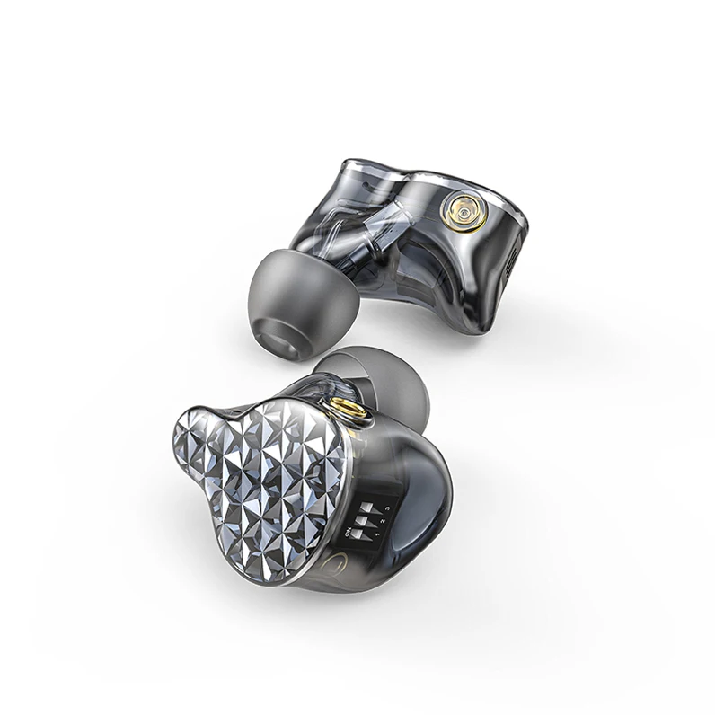 FIIO FA9 Hi-res 6 Knowles Balanced Armature Earphone 80.6mm ultra-long sound tube 4-way electronic crossover MMCX Plug