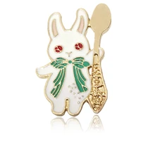 fashion design rabbit series brooch women delicate animal brooches pin alloy badge jewelry gifts for girl