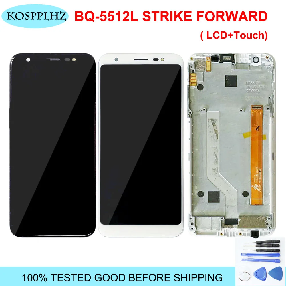 ЖК дисплей для BQ 5512L BQ5512L кодирующий преобразователь сенсорного экрана в сборе