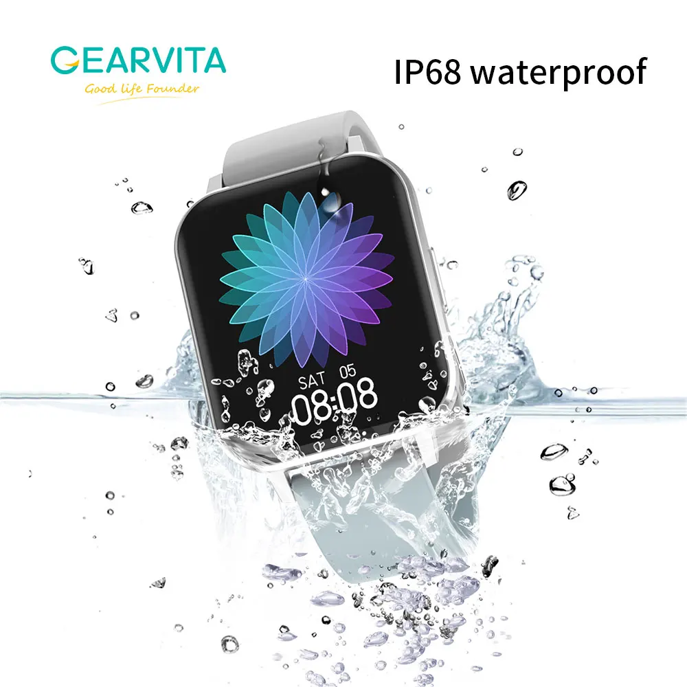 DTX Смарт часы IP68 Водонепроницаемый 1 78 дюймов цветной экран ЭКГ монитор