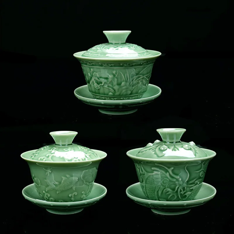 Новые товары чайная чаша Celadon керамическая большого размера для - Цена: 