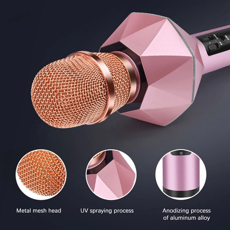 Беспроводной Bluetooth-микрофон портативный конденсаторный микрофон для караоке