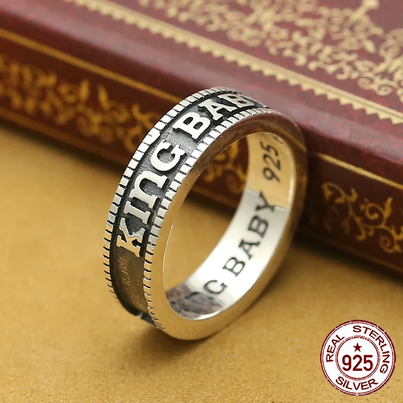 

Мужское кольцо из серебра 100% пробы, в стиле панк