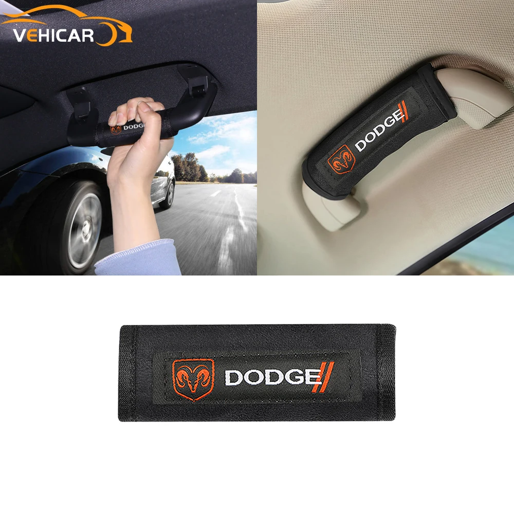 

VEHICAR Car Interior Car Roof Handle Protective Cover For DODGE Car Accessories Prevent Bumps Prevent Motion Sickness