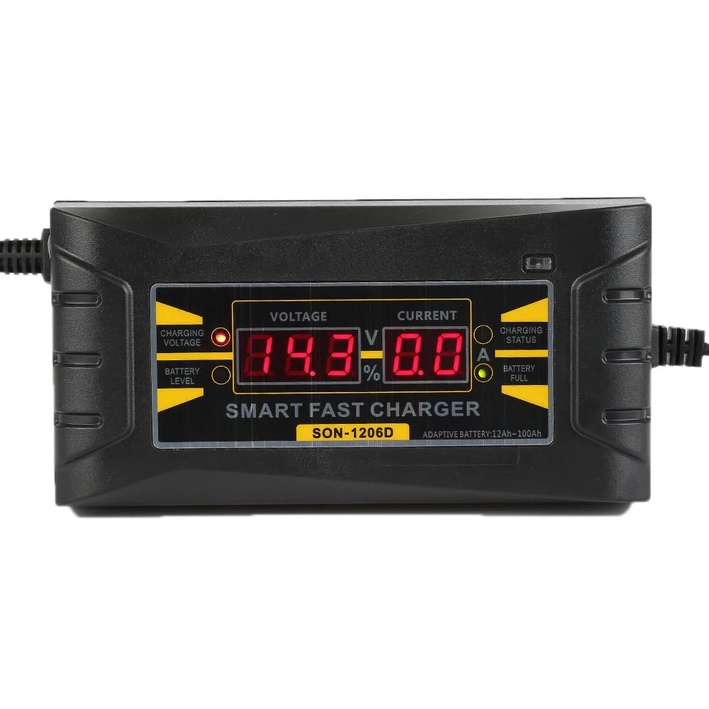 Полностью автоматическое автомобильное зарядное устройство 110 В до 240 12 6 А