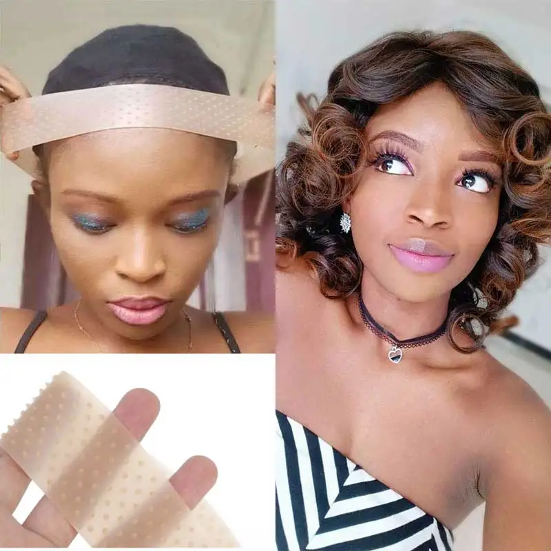 

Brown Selling 2pc Silicone Grip Secure Wig Unisex Drop Headband Silicone Wig Band Adjustable Wigs Lace Frontal Wigs Headband