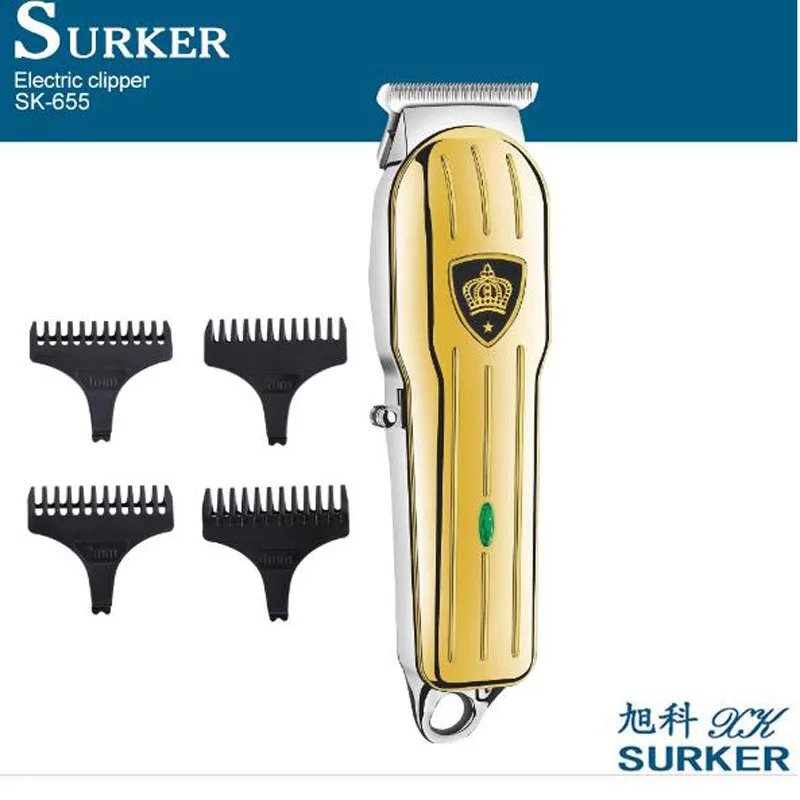 Surker электрический триммер для волос SK-655 аккумуляторная машинка стрижки Машинка