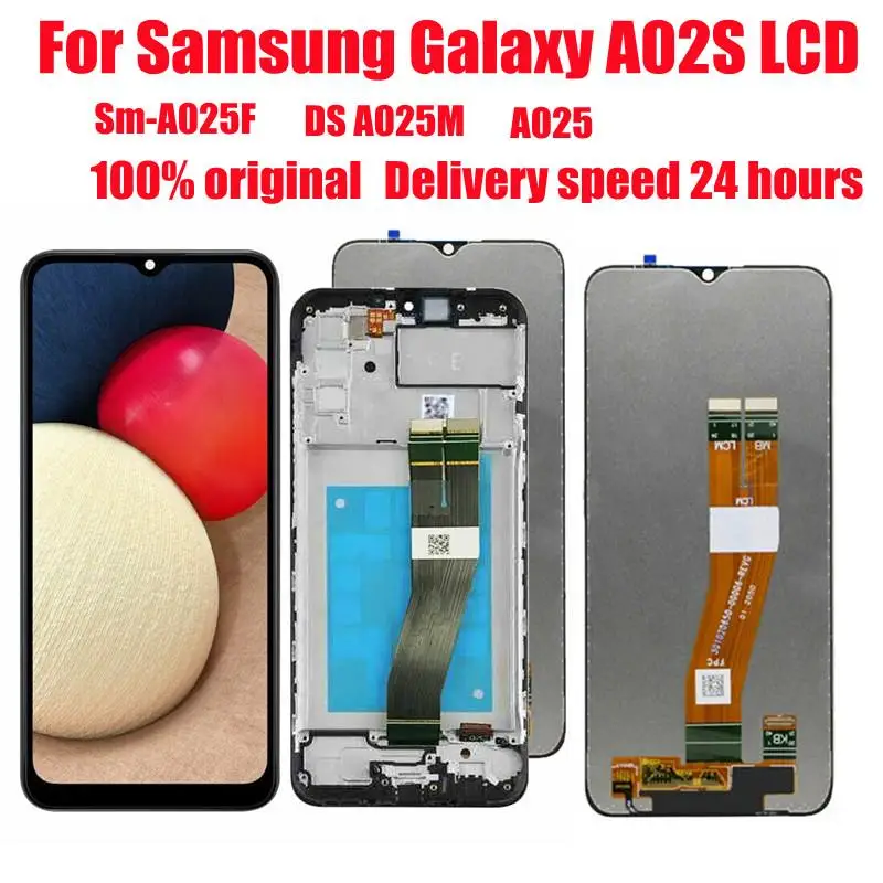 Pantalla LCD t&aacute;ctil para samsung galaxy a02s, piezas de repuesto de digitalizador para a02s lcd SM-A025F/ds a025m a025-0