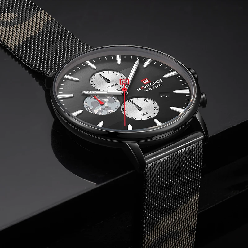 NAVIFORCE Топ часы мужские s брендовые Роскошные Модные Кварцевые водонепроницаемые