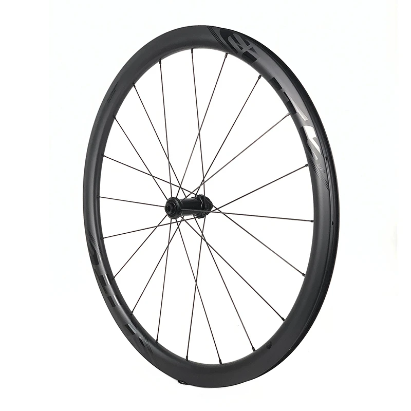 Billig ELITEWHEELS 700c Carbon Laufradsatz Straße Disc Bremse 40mm Tiefe Rim Kompatibel Tubeless RATSCHE SYSTEM 36T Hub Für Racing Bike Rad