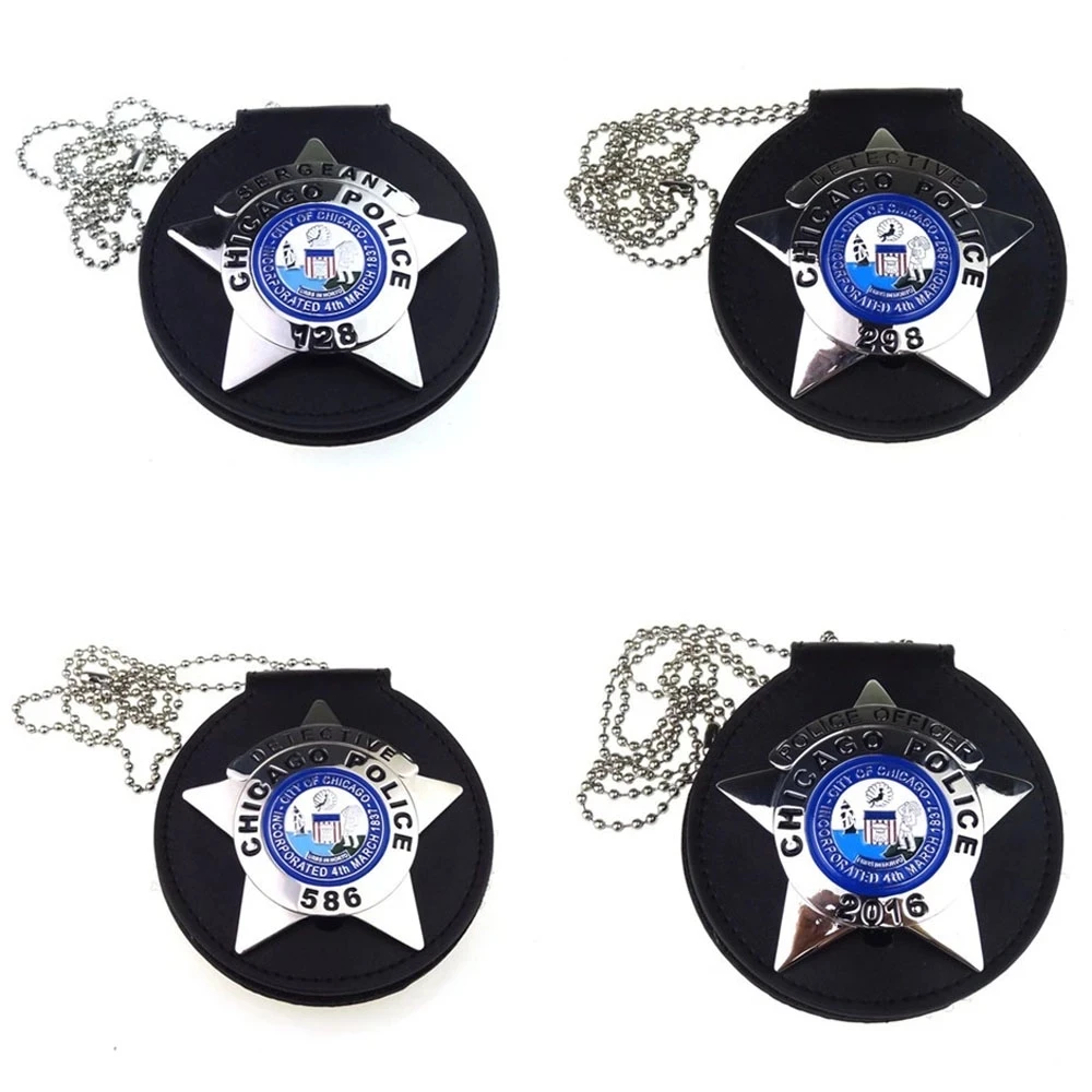 

Значок на Хэллоуин косплея США Чикаго CPD детектив металлический зажим булавка значок брошь