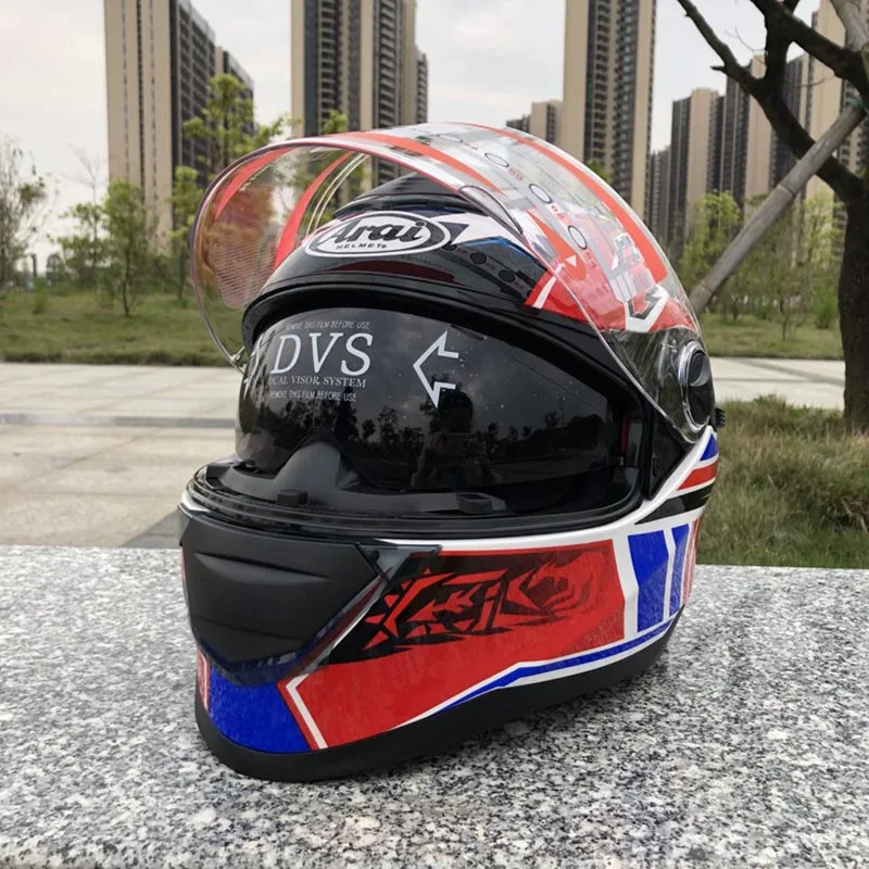 Новейший мотоциклетный шлем полнолицевой мужской и женский рыцарь теплый