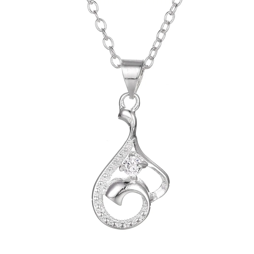 

Aimarry 925 Sterling Silver Fashion Jewelry Charm AAA Zircon Pendant Necklace For Women Party Christmas Wedding Gifts