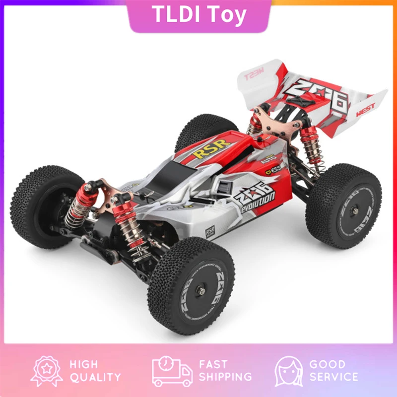 

Kid Toy Wltoys 144001 2.4G Racing Rc Car Model Competition 60 Km/h Metal Chassis 4Wd Electric Rc Formula Car Remote Control Toys