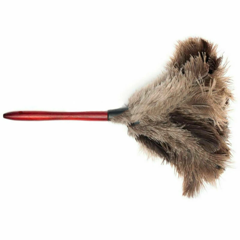 Натуральные Страусиные перьевые Пылеуловители Антистатическая меховая