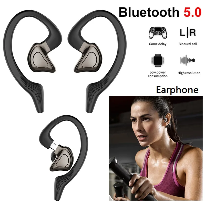 

TWS портативные беспроводные Bluetooth-гарнитуры 5,0, водонепроницаемые стереонаушники, спортивные наушники, поддержка прямых поставок