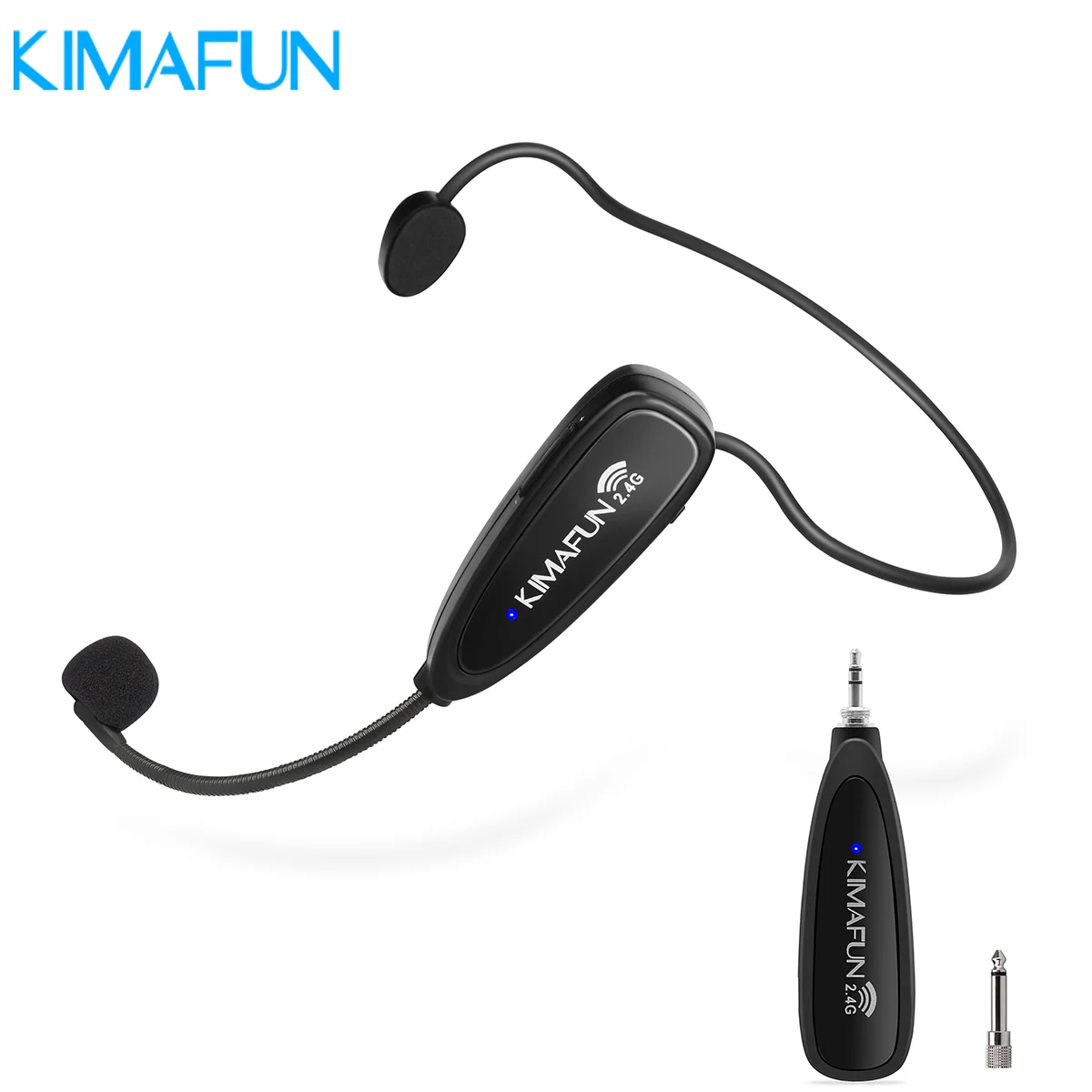 Sistema de Microfone sem Fio Microfone de Fone de Ouvido e Microfone Portátil para Alto-falantes Amplificador de Voz 2 em 1 Sistema Telefone Android Portátil 2.4g pa