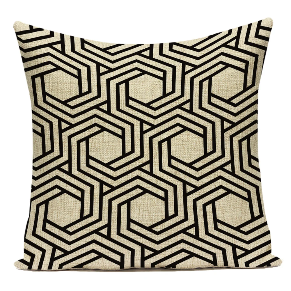 Нордический геометрический чехол для подушки с принтом плед полоса решетка