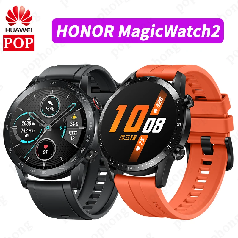 HONOR Magic часы 2 Smartwatch Kirin A1 сердечного ритма трекер 14 дней Срок службы батареи