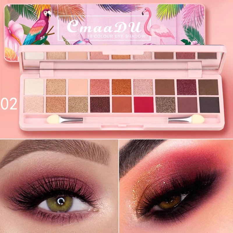 

18 Colors Three-Dimensional Eyeshadow Matte Pearlescent Eyeshadow Palette