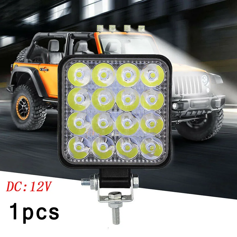 Ударопрочный светодиодный светильник для транспортного средства DC12V 6000K 1000LM луч
