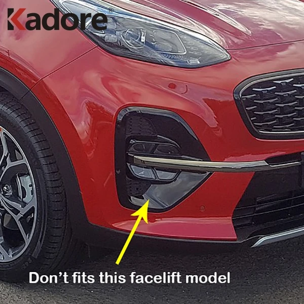 Для Kia Sportage хромированный передний противотуманный светильник, противотуманный светильник, накладка, автомобильная наклейка, декоративная защита, внешние аксессуары