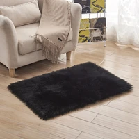nordic home decoration modern bedroom carpet room teenager girl sofa fur furry mat anti slip soft fluffy rectangle area rug