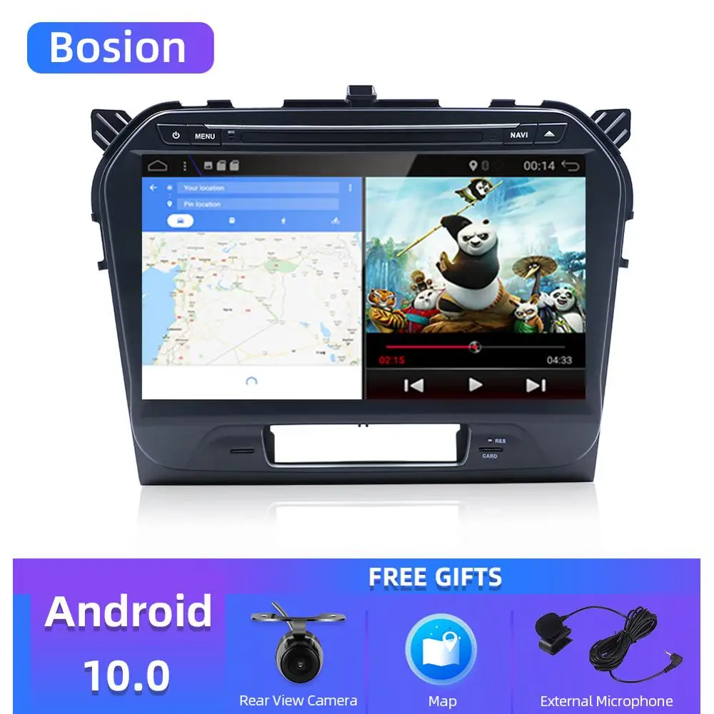 Автомобильный DVD плеер Android 10 0 для Suzuki Vitara 2015 2016 2017 GPS Радио Видео Мультимедиа