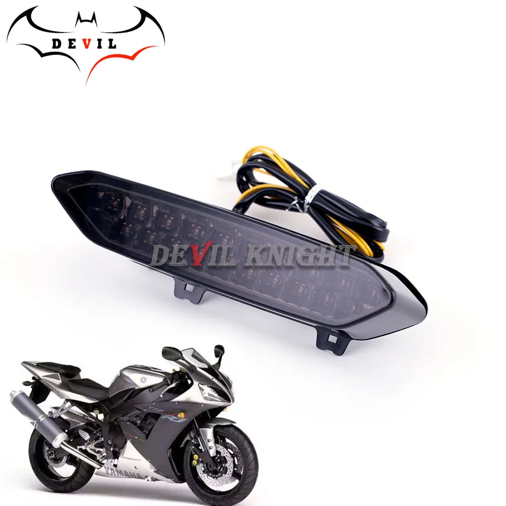 

For Yamaha YZF R1 2002 2003 Rear Tail Light Brake Turn Signals Integrated LED Light Motorcycle Accessories WR250R X XVS1300