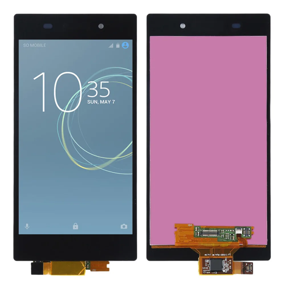 C6903 ЖК для Sony Xperia Z1 L39H C6902 C6903 C6906 ЖК-дисплей с сенсорным экраном дигитайзер полная сборка Замена L39H lcd - Цвет: Black lcd only