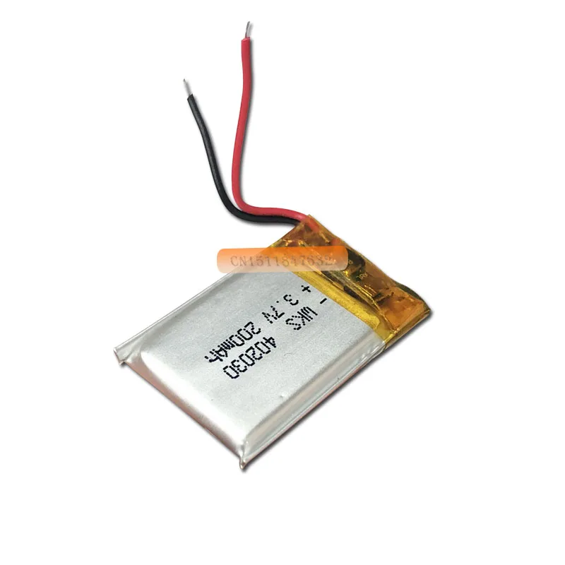 1 шт./лот 3,7 V литиевая батарея 200 мА/ч, 402030 042030 gps MP3