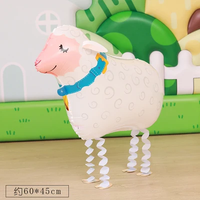 Sheep Новое поступление, альпака, шар на день рождения, свадебное украшение, милый мультфильм, прогулки, животное, фольга, воздушный шар, динозавр, Белый Кот, балоны - Цвет: Sheep
