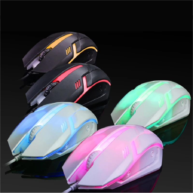 Прямая поставка 5500 dpi светодиодный оптическая игровая мышь USB Проводная