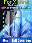MI12X 12Pro 3 в 1 полная Mi11 ультра бабочка Защита экрана для Xiaomi 11Pro 10 Lite Передняя Задняя Гидрогелевая пленка MIX4 10S 10Ultra