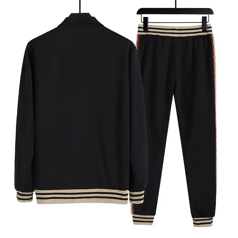 

Autumn and winter 2021 Plush trend long sleeve suit men's Korean style loose winter thickening two piece suit