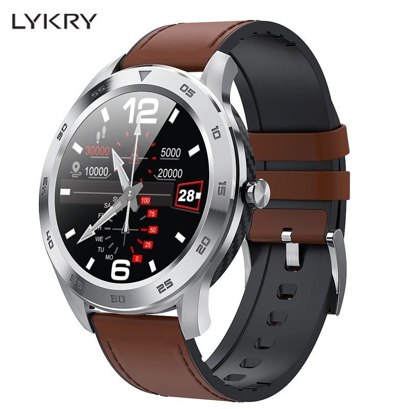 LYKRY DT98 Bluetooth Вызов Смарт часы полный экран сенсорный IP68 Водонепроницаемый PPG сердечного ритма кровяного давления монитор для xiaomi huawei