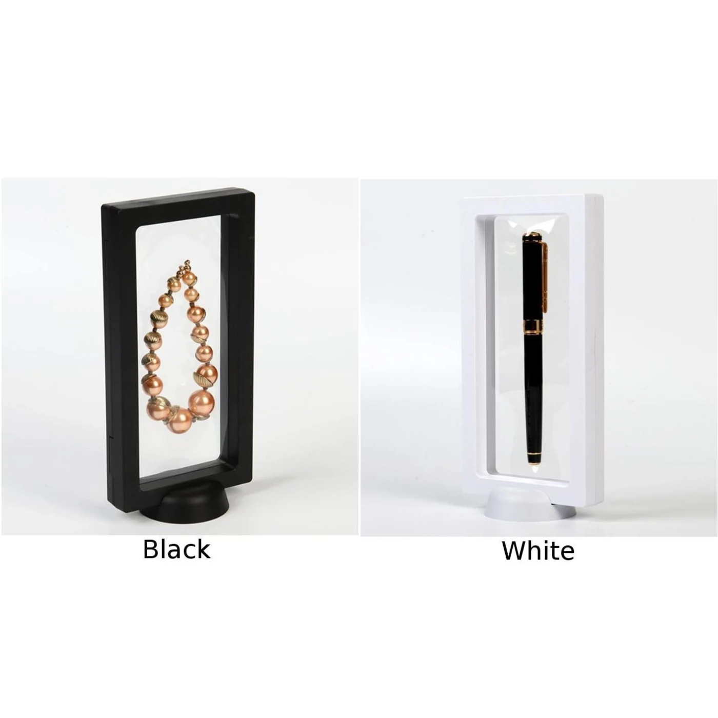 

Shadow Box Transparent Floating Frame Jewelry Collection Protection Organizer
