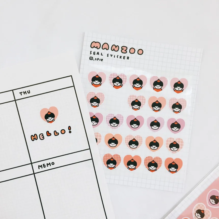 Корейские милые наклейки в стиле Ins кунг фу для девушек с героями мультфильмов