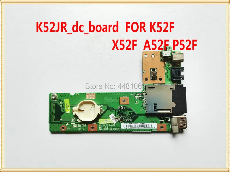K52JR dc плата переключателя USB интерфейса сетевой карты питания для K52F X52F A52F P52F