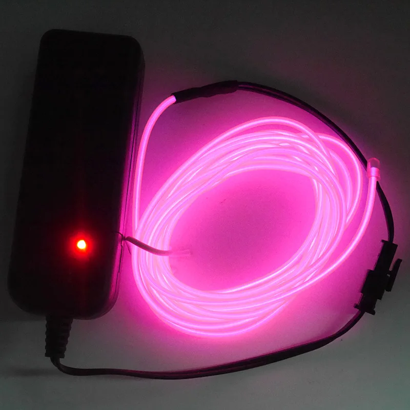 2m/3m/5m LED Neon Light Flexible Glow EL Wire Rope Tube tape waterproof use for Shoes Clothing Car Decorative etc | Лампы и освещение