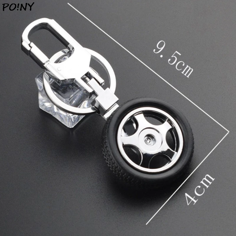 

Otatable Tire Keychain Keyring Funny Creative Classic Car Wheel Style Metal Key